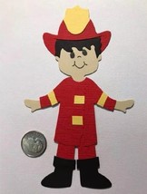 Fireman Metal Cutting Die Card Making Scrapbooking Craft Halloween Costume Dies - £9.59 GBP