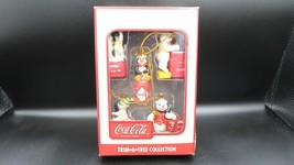 Coca Cola Brand Trim A Tree Collection  Holiday Ornaments 5 ct. - £6.44 GBP