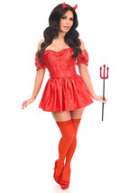 Sexy Devil By Daisy Corsets TD-1315 Top Drawer 4 PC Corset Costume Size ... - $39.59