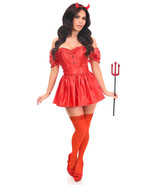 Sexy Devil By Daisy Corsets TD-1315 Top Drawer 4 PC Corset Costume Size ... - £31.35 GBP