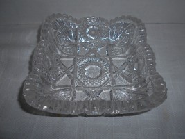 Lead Crystal Vintage Square Dish - $223.31 MXN