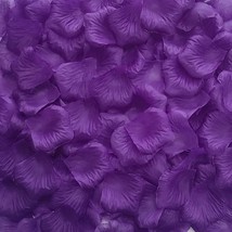 1500 PCS Separated Artificial Purple Rose Petals for Romantic Night for ... - £24.10 GBP