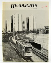 Headlights Magazine of Electric Railways Jan-Mar 1976 Busways, Light Rail - £4.64 GBP