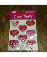 Vintage love puffs stickers heart shape Valentine stickers in sealed pac... - $27.03 CAD