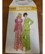 Simplicity 5642 Junior Cut Sewing Pattern Pants Jacket Size 12 34&quot; Bust ... - $7.66