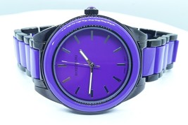 Rousseau Kemora Ladies Watch Analog Quartz Bracelet Purple Dial Black and Purple - £31.96 GBP