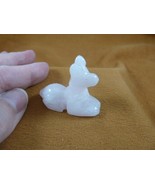 Y-DOG-LD-582 Egyptian GOD ANUBIS PINK Rose Quartz carving figurine littl... - $266.28 MXN