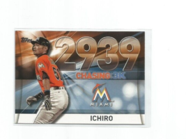 Ichiro (Miami Marlins) 2016 Topps Ch ASIN G 3K Insert Card #3000-34 - £3.97 GBP