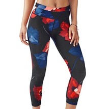 Fabletics black Gia poppy floral powerlite active crop capri extra small MSRP 70 - £12.63 GBP
