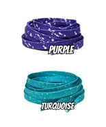 Cement Print Shoelaces for Air AJ Jordan V 5 Grape Purple Turquoise Jade - $155.30 MXN