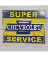 Super Chevrolet Service Sign Tin Metal Sign Official Gm Merch - $15.79