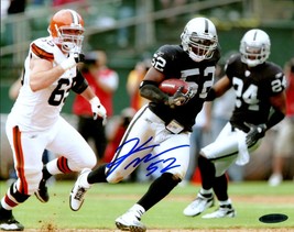 KIRK MORRISON SIGNED 8X10 PHOTO OAKLAND RAIDERS BLACK JERSEY #52 UPPER D... - $20.11 CAD