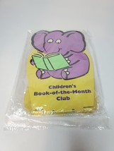 &quot;New&quot; Vintage Children&#39;s Book Of The Month Club Metal Purple Elephant Bookends - $15.98