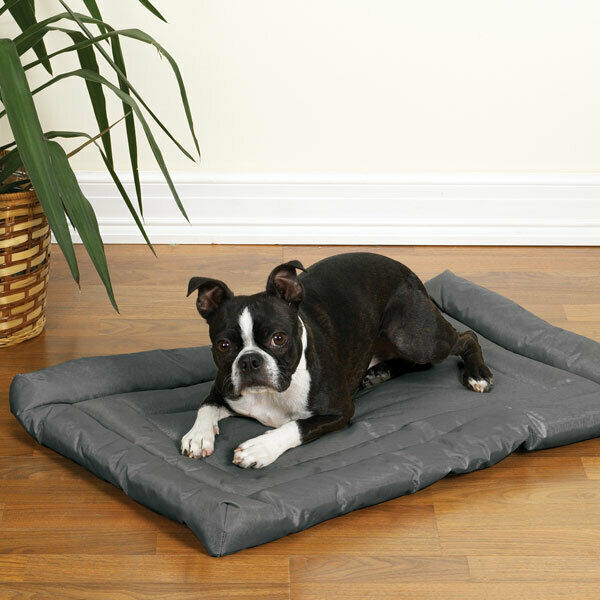Charcoal Dog Beds Water Resistant Nylon Crate Mat Indoor Outdoor Use Pick Size - $29.59 - $69.19