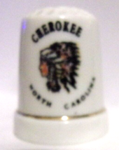 Cherokee, North Carolina Souvenir Thimble-New - £3.95 GBP