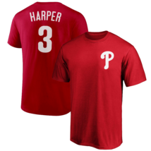 Bryce Harper T-Shirt Philadelphia Phillies Player Name &amp; Number Soft Jersey Tee - £15.89 GBP