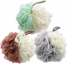 Bath Sponge Shower Loofah, Mesh Pouf Shower Loofa Ball, Body Scrubber fo... - £11.86 GBP