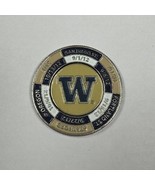 UW Huskies Golf Magnetic 2-Piece Golf Ball Marker Coin - £26.06 GBP