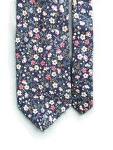 Stafford Country Collection Cotton Tie PORTUGAL Floral Cottage Cottagecore Print - £19.38 GBP