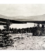 Clouds Dodge Pond Rangeley Maine 1924 Gravure Print Antique New England ... - $34.50