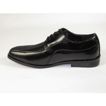 Mens AFTER MIDNIGHT Formal Stage Prom Award Tux shoes Satin 2 Tone 7925 Black image 5
