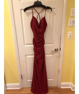 Burgundy Prom Dress Size 6 - $188.10