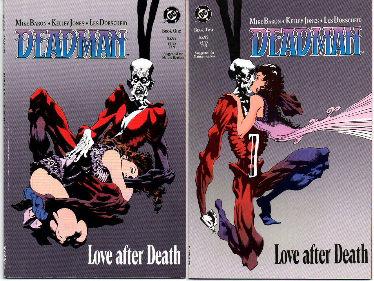 Deadman Love After Death 1 & 2 [Paperback] Mike Baron; Kelley Jones; Les Dorsc Comic Books