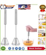 2 Stainless Steel Whisks - Perfect Baking Tool for Beating, Mixing &amp; Sti... - $867.58 MXN