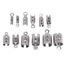 Stainless Steel Cords Crimp End Beads Caps, 50pcs - £2.80 GBP+