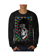 Wellcoda Skull Blunt Cannabis Mens Sweatshirt, Dead Casual Pullover Jumper - £23.83 GBP+