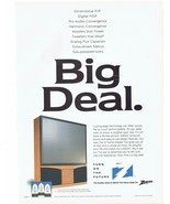 1996 Zenith Projection TV Print Ad Vintage Electronics 8.5&quot; x 11&quot; - €17,51 EUR