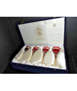 Faberge Na Zdorovye Cordial Liqueur Red Glasses  NIB - £714.53 GBP