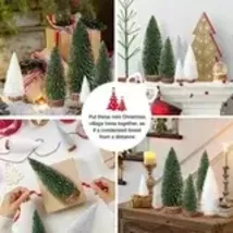 9Pcs Small Artificial Christmas Tree Set with 4 Sizes - $39.06