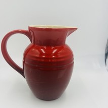 Le Creuset Pitcher 0.7 liter Red Ombré Pottery France Home Decor Serveware - £30.85 GBP