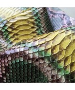 Authentic Reticulated Python Skin Supple Hide Snakeskin Leather Glossy G... - £10.17 GBP+