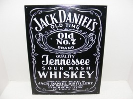 2000 JACK DANIEL&#39;S OLD No. 7 TENNESSEE SOUR MASH WHISKEY TIN METAL SIGN GUC - $24.99