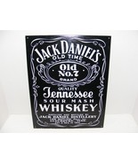 2000 JACK DANIEL&#39;S OLD No. 7 TENNESSEE SOUR MASH WHISKEY TIN METAL SIGN GUC - £19.95 GBP