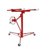 11 Ft Drywall Rolling Lifter Panel Hoist Jack Lifter with 4&quot; Caster Whee... - £186.46 GBP