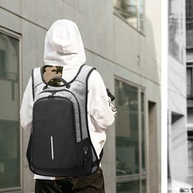 14-Inch Business Men&#39;s Polyester Shoulder Bag Usb Creative Models Anti-Theft Bag - £87.03 GBP