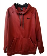 Nike Dri-Fit Pullover Hoodie Sweatshirt Men’s Sz 2XL Red Maroon Black Dr... - $466.10 MXN