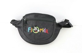 Vintage 90s Disney Mickey Mouse Florida Spell Out Fanny Pack Waist Bag Black - £21.75 GBP
