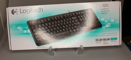 Logitech - K120 Full-size Wired Membrane Keyboard for Windows with Spill... - £7.78 GBP
