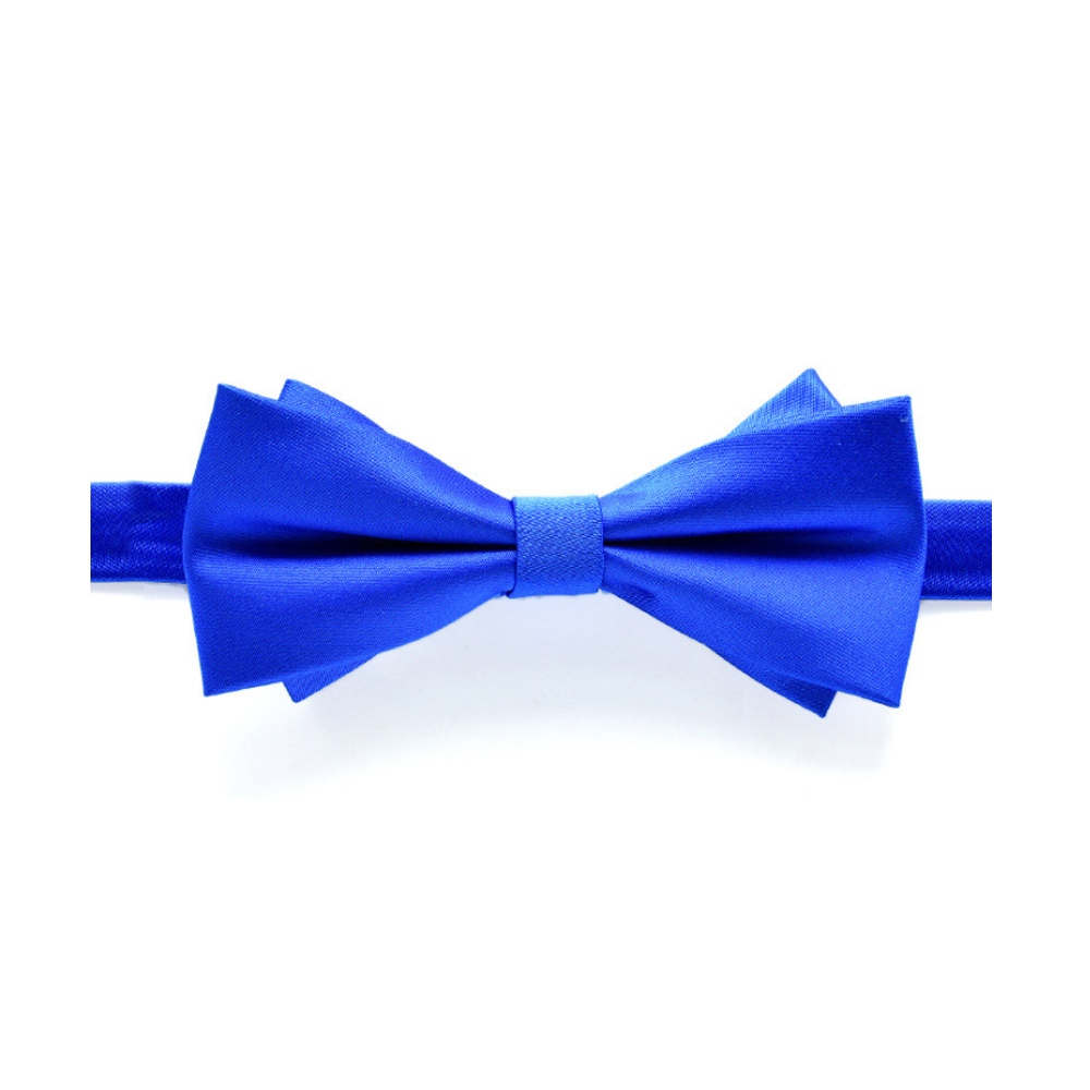 French Style Royal Blue Double Layer Bow Tie - $18.99