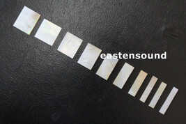 2mm Thick gold MOP Block Inlay Set for Les Paul Custom Guitars CNC Cut for 10pcs - £26.10 GBP