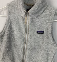 Patagonia Jacket Fleece Sweater Vest Women’s Medium Gray Full Zip - £39.84 GBP