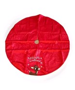 Rudolph the Red Nosed Reindeer 48&quot; Embroidered Velvety Christmas Tree Skirt - $15.79