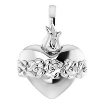 Platinum Immaculate Heart of Mary Pendant - £280.40 GBP
