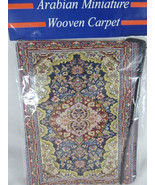 Arabian Woven Carpet Rug 7”X9” dollhouse miniature fabric 2 sides zipper... - $354.61 MXN
