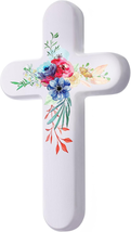 4Soul Wall Cross Wooden Crosses for Home Decor Wall Art Decorative Flowe... - $29.91