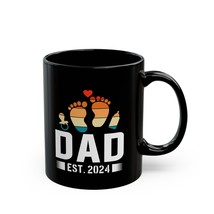 New Dad Coffee Mug &quot;Dad Est. 2024&quot; | Gift for New Father | Ceramic Black... - £8.28 GBP